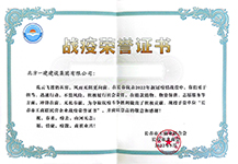 战疫荣誉证书